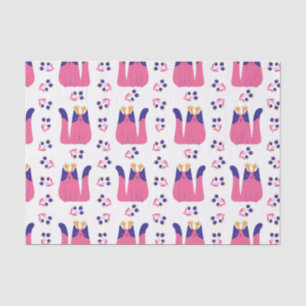 Papel De Seda Festividad de los Navidades de renos gatos