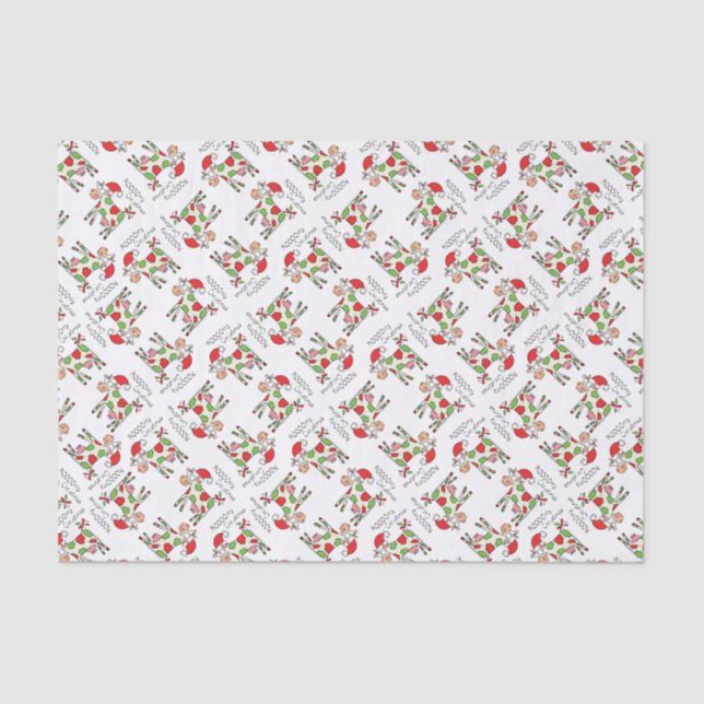 Papel De Seda Festividad de los Personalizados vacuno (Anverso)