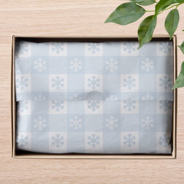 Papel De Seda Festividad de Navidades de copos de nieve modernos (Subido por el creador)