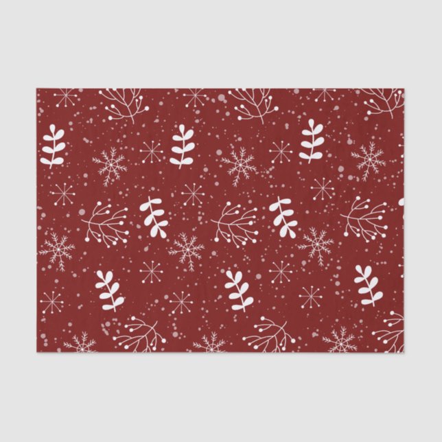 Papel De Seda Festividad de Navidades de pasteles orgánicos (Anverso)
