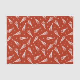 Papel De Seda Festividad del árbol de Navidad rojo