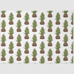 Papel De Seda Festividad moderna de color de agua rústico en árb