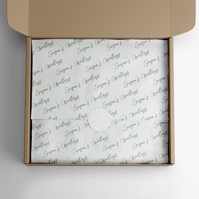 Papel De Seda Festividad moderna de la línea verde (Subido por el creador)