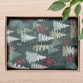 Papel De Seda Festividad navideña feriado de nieve en invierno