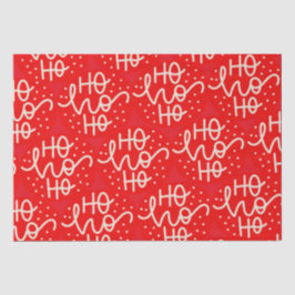 Papel De Seda Festividad Roja Ho Ho Ho Navidades vacaciones envo