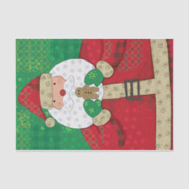Papel De Seda Festividad Santa Gingerbread
