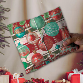 Papel De Seda Festividad tradicional de Placa Verde Rojo