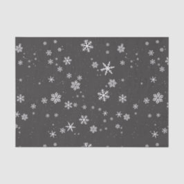 Papel De Seda Festividades de invierno en Navidades grises