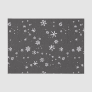 Papel De Seda Festividades de invierno en Navidades grises
