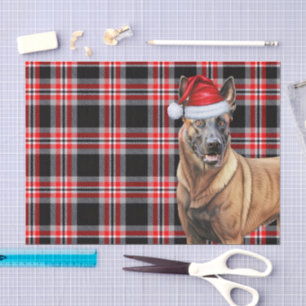 Papel De Seda Festividades de la Red Plaid y Navidades belgas ma