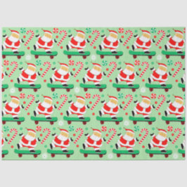 Papel De Seda Festividades de los Navidades de Skateboarding cre