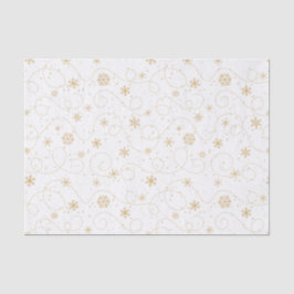Papel De Seda Festividades de Swirls y Snowflakes