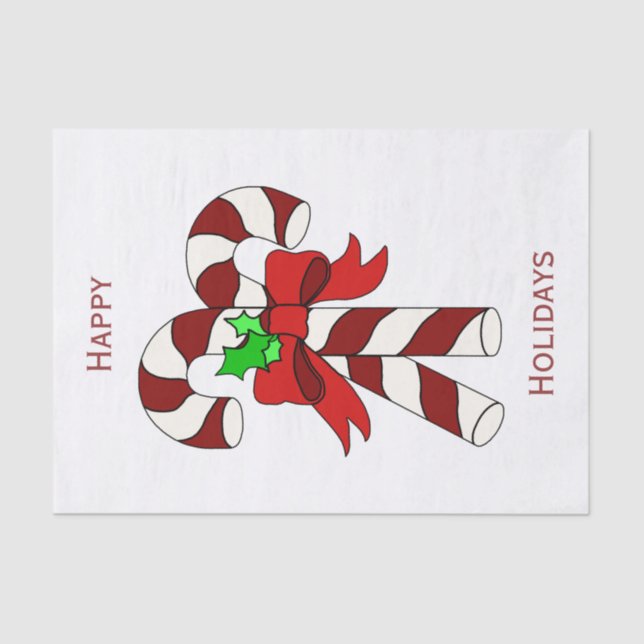 Papel De Seda Festivo de vacaciones (Anverso)