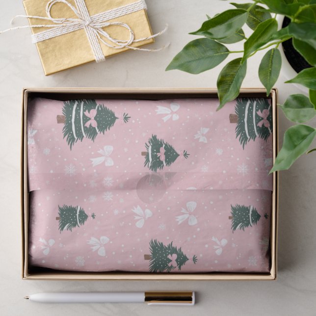 Papel de seda festivo Pink Coquette (Regalo )
