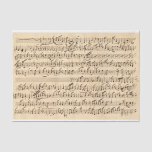Papel De Seda Ficha de música original vintage (no IA) n º 2