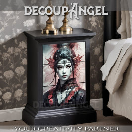 Papel De Seda Fierce Eastern Warrior - Decoupage -