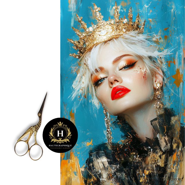 Papel De Seda Fierce Gold Queen Resumen Decoup Art (Subido por el creador)