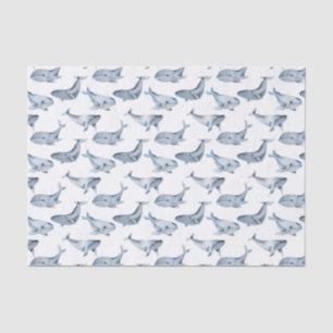 Papel De Seda fiesta adorable de ballenas de playa