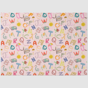 Papel De Seda Fiesta Alphabet