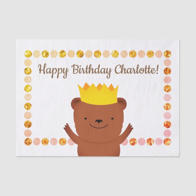 Papel De Seda Fiesta Bear (Anverso)
