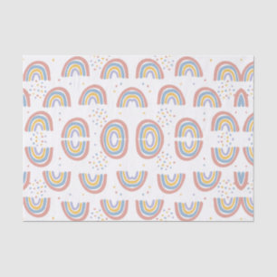 Papel De Seda Fiesta Boho Arcoíris Pastel