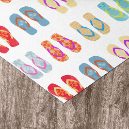 Papel De Seda Fiesta colorido de veraneo Flip Flops Gift Tejido