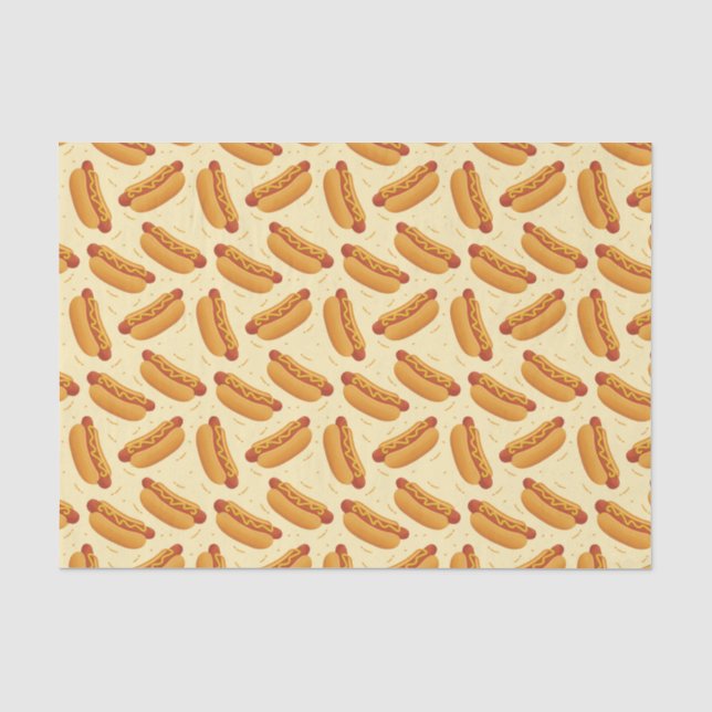 Papel De Seda fiesta de baldosas de hotdog genial (Anverso)