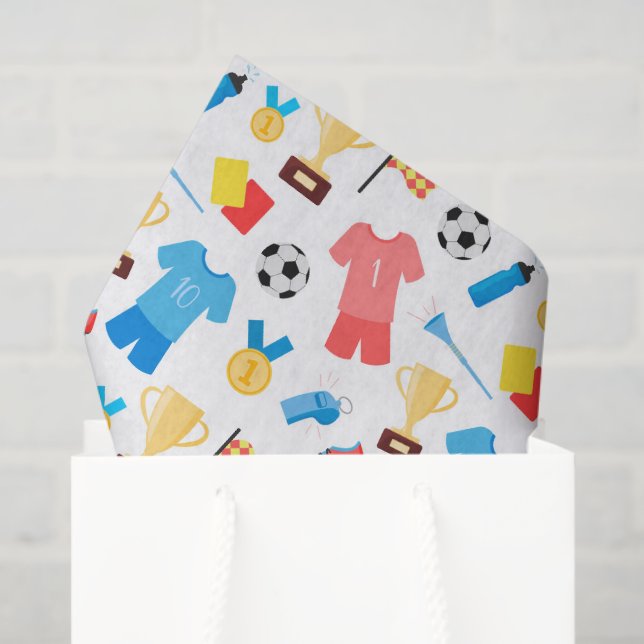 Papel De Seda fiesta de baldosas de los amantes del fútbol fresc (Bolsa de regalo)