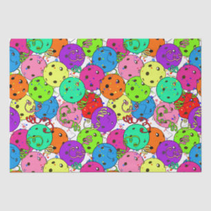 Papel De Seda Fiesta de baloncesto Pickleball Globos en blanco