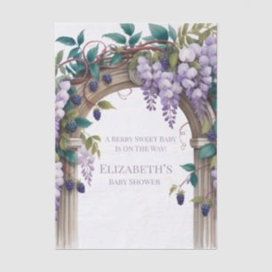 Papel De Seda Fiesta de Bebé Neutral en Género: Moras y Wisteria