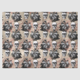 Papel De Seda Fiesta de calaveras góticas