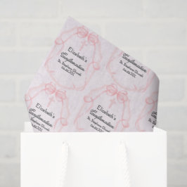 Papel De Seda Fiesta de Confirmación Rosa Bonita Personalizada