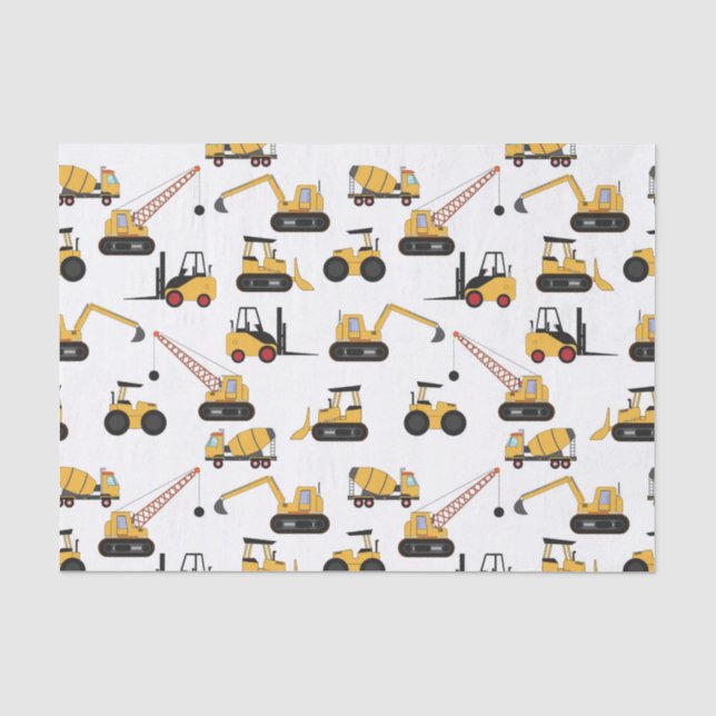 Papel De Seda fiesta de construcción adorable (Anverso)
