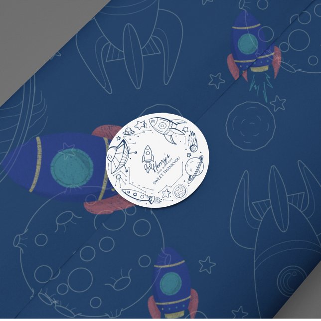 Papel De Seda Fiesta de cumpleaños al espacio (Subido por el creador)
