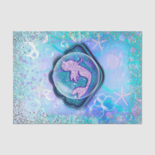 Papel De Seda Fiesta de Cumpleaños Brillo Concha de Sirena