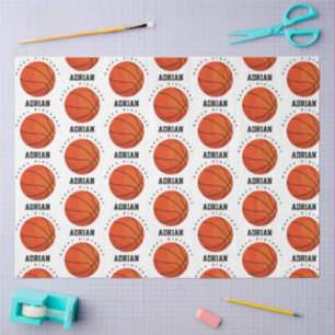 Papel De Seda Fiesta de Cumpleaños de Deportes de Baloncesto Nom