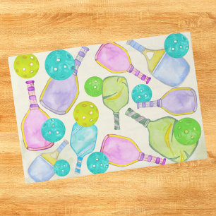 Papel De Seda Fiesta de Cumpleaños de Deportes de Pickleball con