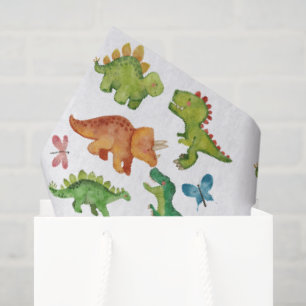Papel De Seda Fiesta de cumpleaños de dinosaurio niño Dino Dos r
