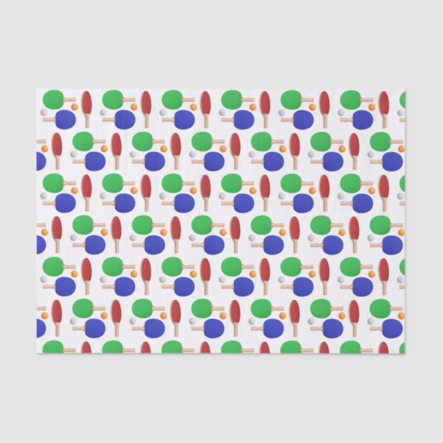 Papel De Seda Fiesta de cumpleaños de la mesa de ping pong de de (Anverso)