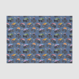 Papel De Seda Fiesta de cumpleaños de los camiones monstruales d