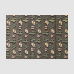 Papel De Seda Fiesta de cumpleaños de madera del rodeo