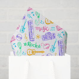 Papel De Seda Fiesta de cumpleaños de música de desahucio