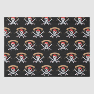 Papel De Seda Fiesta de cumpleaños de Pirate Jolly Roger