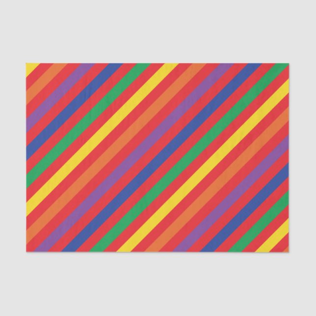 Papel De Seda Fiesta de cumpleaños de Teddy Bear Rainbow Cute Ki (Anverso)