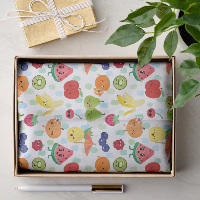 Papel De Seda Fiesta de cumpleaños de Two-tti Frutti Cutie Fruit (Regalo )