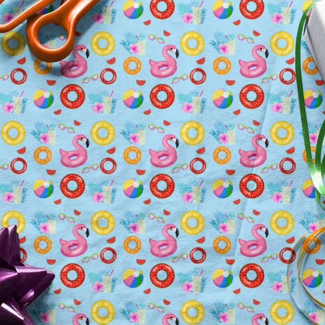 Papel De Seda Fiesta de Cumpleaños Divertida en la Piscina (Subido por el creador)