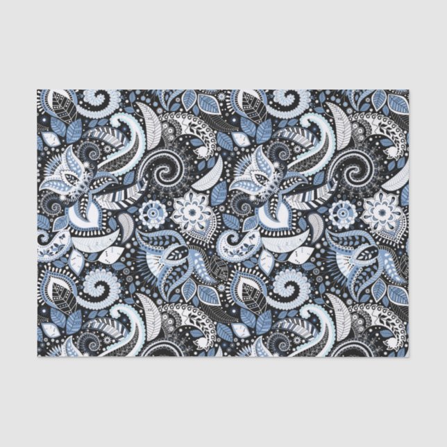 Papel De Seda Fiesta de Cumpleaños Elegante con Estampado de Pai (Anverso)