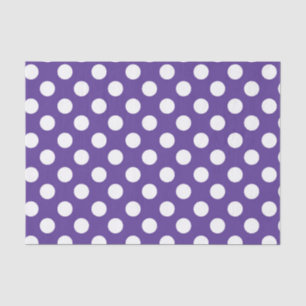 Papel De Seda Fiesta de Cumpleaños Morado Violeta y Blanco con L