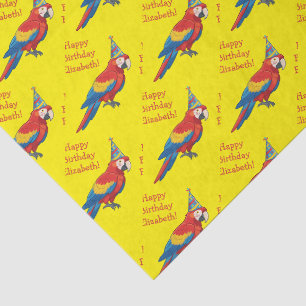 Papel De Seda Fiesta de cumpleaños para niños loro
