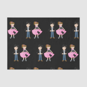 Papel De Seda Fiesta de cumpleaños Retro Sock Hop